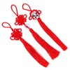 Honbay Handicrafts 5PCS Red Chinese Knot Tassels Hanging Decorations Chinese