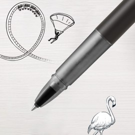 PARKER 2159779Z Parker Ballpoint Pen Vector XL Metallic Black CT Medium Point Water Based in Gift Box