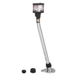 Perko 1125DP4CHR 12V Plug-In Mount Combination Masthead/White All-Round Light - 35-7/8" Height