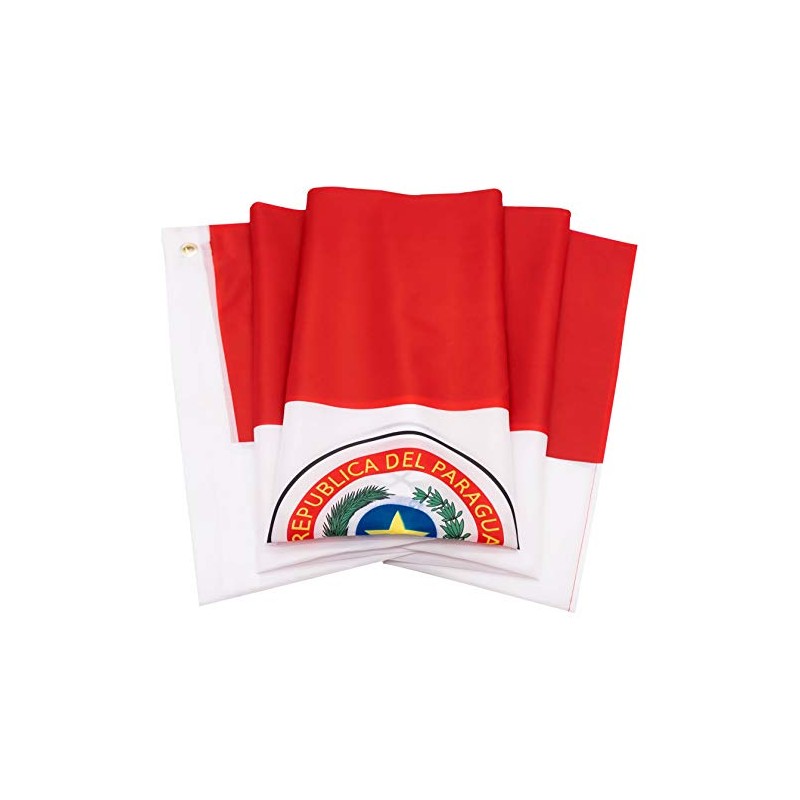 DANF Paraguay Flag 3x5 ft Paraguayan Paraguaian National Flags Polyester