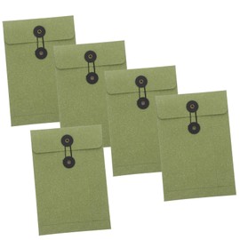 Operitacx 5 Pack Kraft Envelopes Multi-Function Paper File Holders for Party Supplies Wedding Invitations