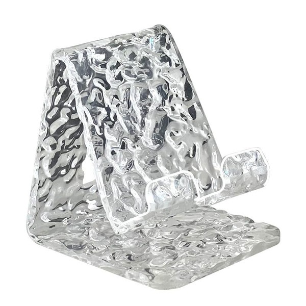 Phone Holder for Desk, Acrylic Cell Phone Stand, Clear Desktop