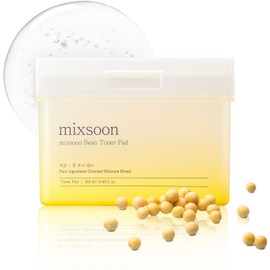 mixsoon Bean Toner Pad 70 Pads | Exfoliating & Hydrating Toner Pads with Fermented Beans | Gentle Daily Skin Resurfacing, Pore Care, Soothing for Sensitive Skin, Vegan, Cruelty-Free