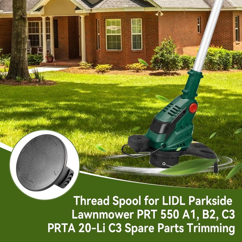 CDIYTOOL Ersatzspule für Rasentrimmer, kompatibel mit Parkside LIDL PRTA 20-Li