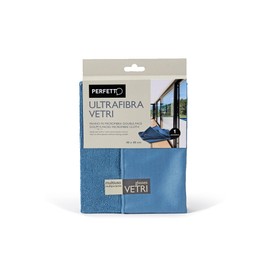 Perfetto Microfibre Cloth Ultrafibra Glasses Dimension- 40 x 40 Cm, Fabric, Avio/Cipria, One Size