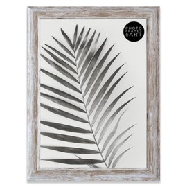 A4 / 29.7x21cm - GLASS Window - Certificate Farmhouse Lime Washed Shabby Chic Falmouth Distressed Wood Effect Photo Frame Portrait & Landscape. MADE IN THE UK