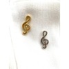 Music brooch treble clef brooch pin pin 2 piece set,