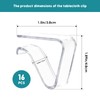 16PCS Table Cloth Clip For 20-35MM Tables, Clear Plastic Tablecloth