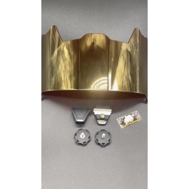 Riddell Dark Gold Chrome mirror Full Size Helmet Visor Replica/Speed/