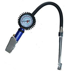 Tyre Wheel Inflator with Gauge 0 – 220 psi 15 Bar Dual Head Push Pull Connector