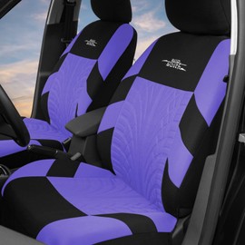 AUTOYOUTH AUTOYOUTH Autositzbezge Universal Fit Komplettset Autositzschoner Reifenschienen Autositzzubeh?r, Violett