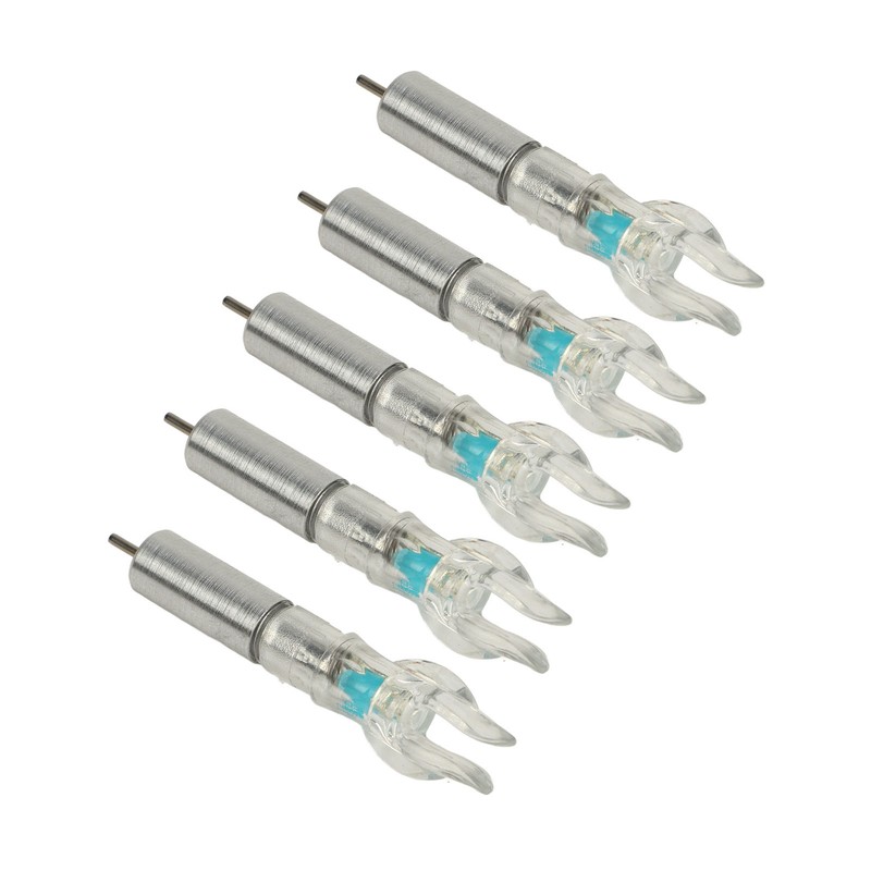 5PCS LED Lighted Nocks Plastic Shell Easy Installation for 6.2mm