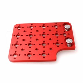 Eonvic Camera Cold Shoe Panel Side for ARRI Alexa Mini LF RED Camera 3/8”1/4" Thread Expansion Side Universal Panel (Red)
