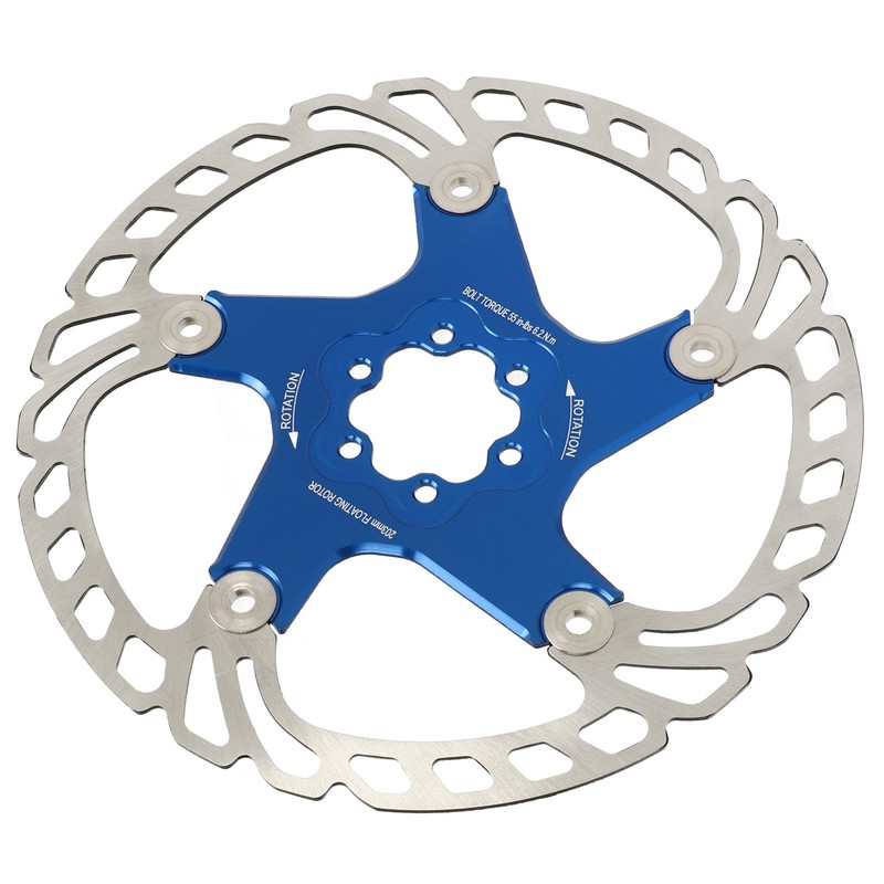 Mountain Bike Floating Disc Brake Rotor 6 Bolts Heat Dissipation