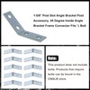 CNQLIS 45 Degree Angle Bracket Fitting for 1-5/8" Strut Channel,