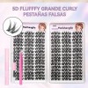 Kit de Pestañas Postizas Segmentadas en Cluster para un Volumen