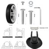 Pack of 8 Suitcase Castors Replacement 60 x 19 mm,