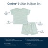 Gerber Baby Boys T-Shirt and Shorts Set, Waves, 18 Months