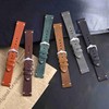 BISONSTRAP Men's Watch Straps, Hand-Stitched Leather Watch Replacement Bands, Quick