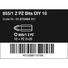 Wera 05072404001 Screwdriver Socket Bits