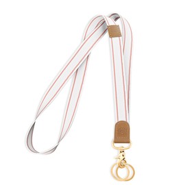 Lanyard for Keys Neck Lanyard Keychain for Men and Women Cool Teacher Lanyards Badge ID Holder (White/Pink)