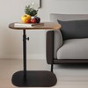 C Shaped End Table, Side Table for Sofa, End Table