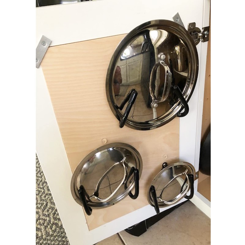 Pmsanzay Cabinet Door Pan Lid Organizer, Set of 4, Wall