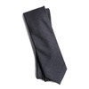Y&TAILOR Canonico Series Wool Necktie, sharkskin/medium grey