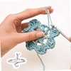 4Pcs Knitting Crochet Loop,Adjustable Knitting Crochet Loop Ring,Finger Yarn Guide,Ring,with