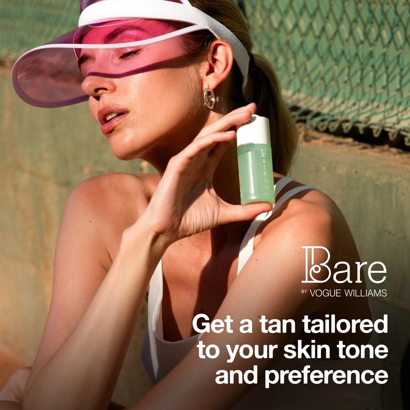 Bare By Vogue Face Tanning Drops - Light/Medium, Customisable Sun-Kissed