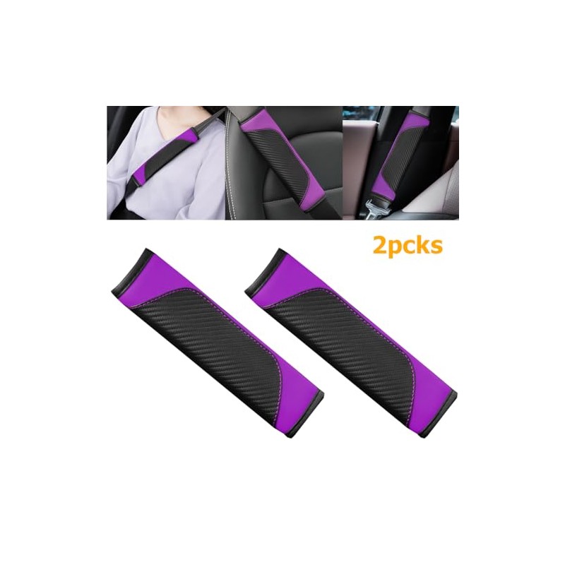Osilly Carbon Fiber Seat Belt Covers - Soft Shoulder Protection