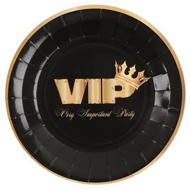 Santex 6684-11 Pack of 10 VIP Plates Metal Crown
