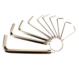 zgperyue Allen Wrench Hex Key Set -Set Sizes 1.5-6mm - Pure steel (10 WRENCHES - INDUSTRIAL GRADE)