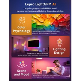 Lepro N1 AI Smart RGB Rope Lights with IC Insert, LLM AI Generated Lighting, LightBeats Music Sync, Color Segment DIY, Voice Control Via App, 9.84ft Wi-Fi & Bluetooth LED Strip Lights for Bedroom
