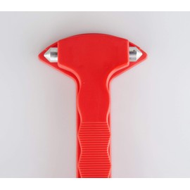 ROAD GENIE Emergency Escape Hammer (Orange) | Seat Belt Cutter + Window Breaker | Essential Safety Tool | 7-3/8" Tall | Secure Holder Included | Potential Lifesaver In Emergencies