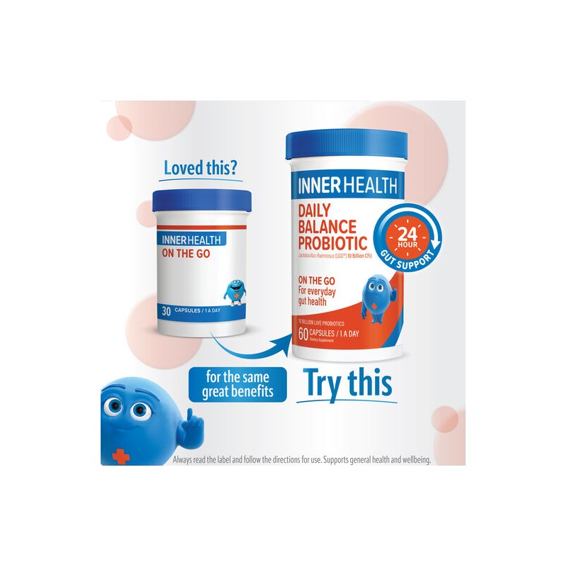 Inner Health Daily Balance Probiotic 60 Capsules