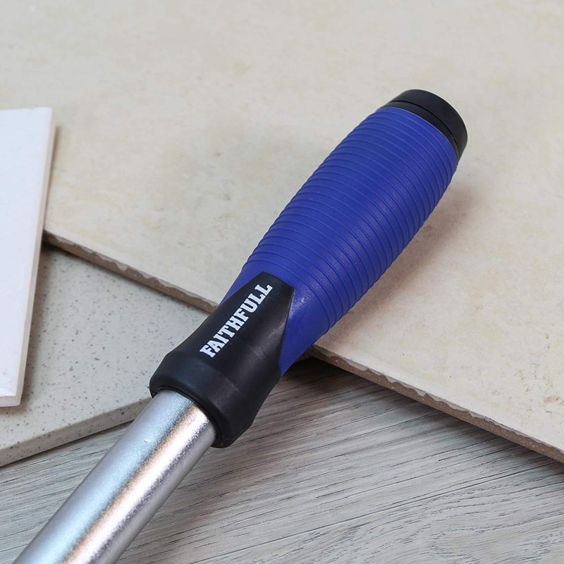 Faithfull FAISCRA100LH Soft Grip 4in Long Handled Heavy-Duty Scraper with