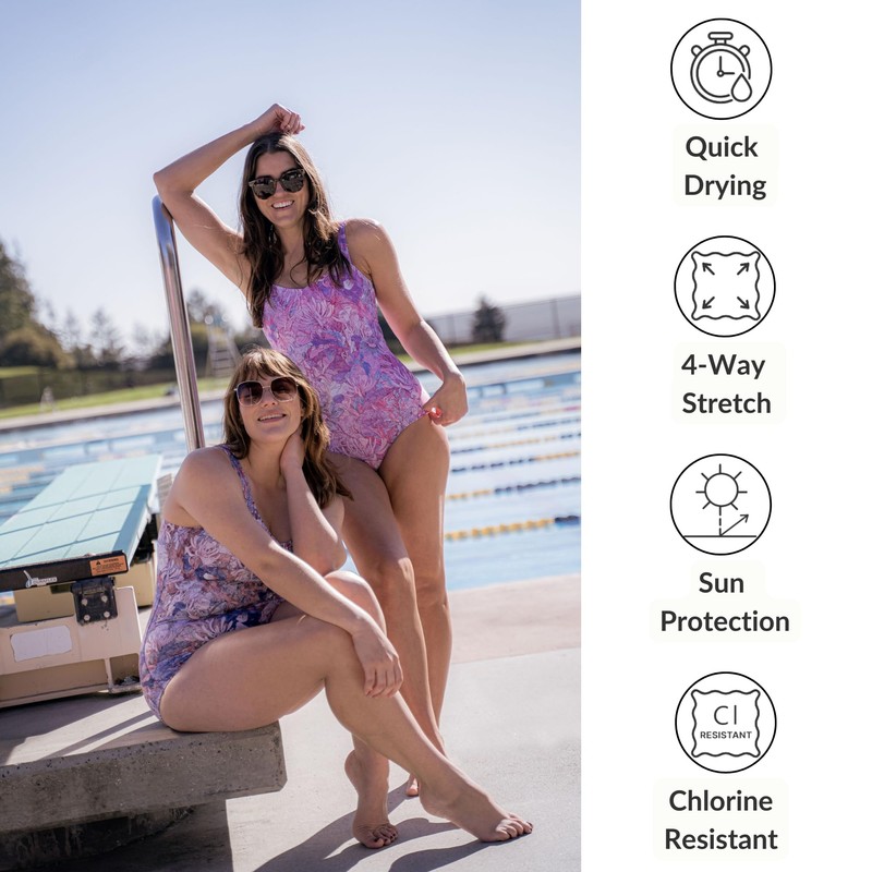 Sporti - Traje de baño de una pieza con estampado