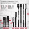 9-Piece Impact Socket Adapter Set, 1/4" 3/8" 1/2" Driver Socket