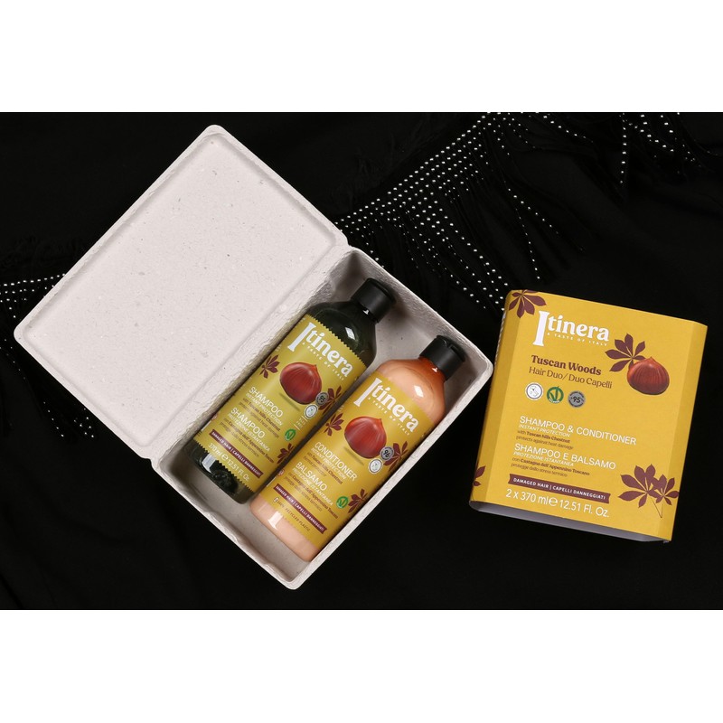 ITINERA Gift Set: Conditioner + Shampoo for Damaged Hair with