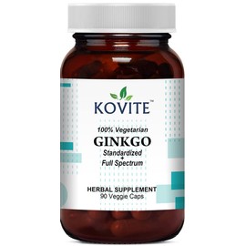 Kovite Standardized Ginkgo Biloba Extract 460 mg - 90 Vegetable Capsules
