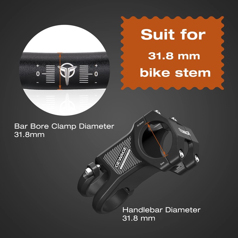31.8 Bike Handlebar - 25mm, 55mm, 70mm, 90mm,120mm Riser Handlebar