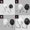 Magex MZR-12W Super Strong Magnetic Hook, Zero Slide, L, White,