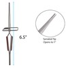 The Beadsmith Straight Reverse Cross Tweezers with Stand