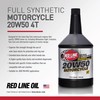 Red Line 42504 20W50 Motorcycle Oil Synthetic - Quart (12