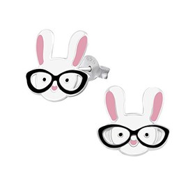 Bunny Rabbit Earrings 925 Sterling Silver