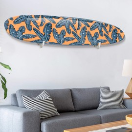 Hang 11’ Surfboard Wall Mount - Surf Board Wall Hangers, Beautiful Sustainable Wooden Surfboard Rack, The Perfect Surfboard Wall Hanger to Display Your Board, Horizontal Surfboard Mount Holder (White)