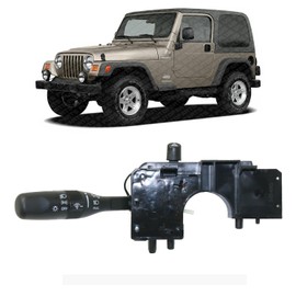 US AUTO PARTS PLUS New Turn Signal Switch Without Fog Light Control Direct Replacement for Jeep Wrangler 2001-2006 5016708AA 5016708AD RJ50580003