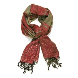 Viscose Pashmina Scarf for Women Hibaj Wrap Large Soft Silky Shawl Multiple Colors (Red)