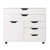 Yardlio Halifax Mobile Storage Cabinet | 5 Drawers | Side